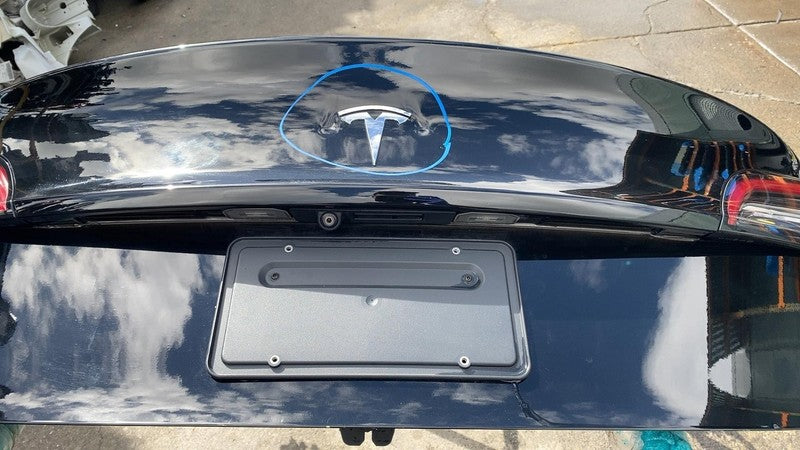 ⭕ 2017-2020 Tesla Model 3 M3 Rear Trunk Decklid Shell Panel Assembly Black PBSB