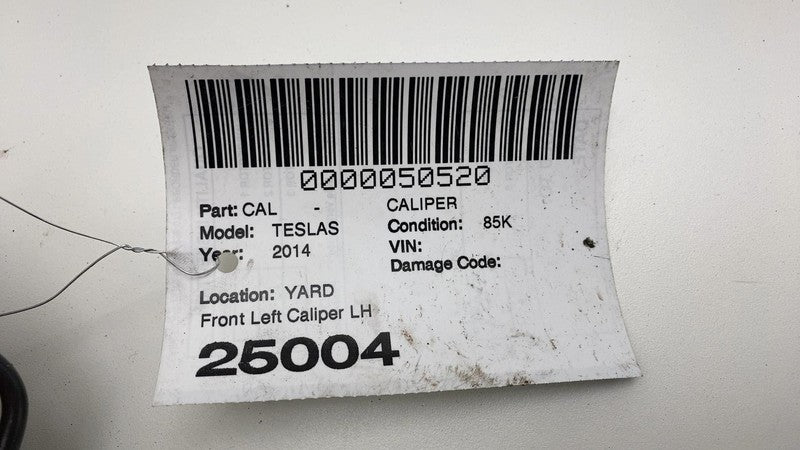 2012-2020 Tesla Model S MS Front Driver Side Caliper w/ Brake Hose Line Left LH