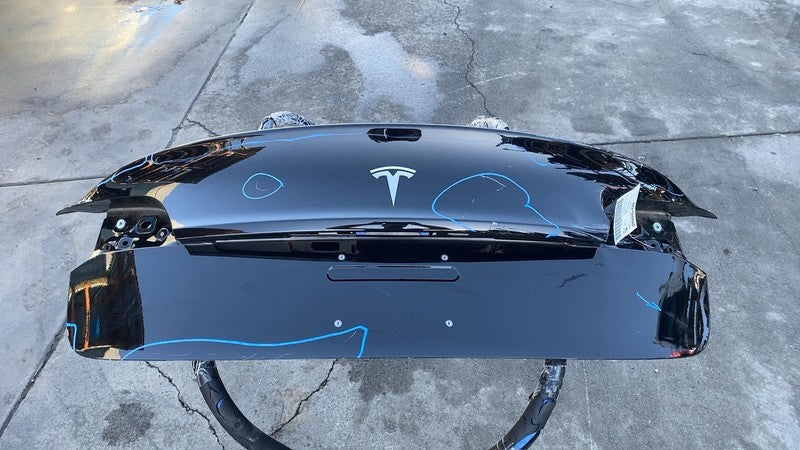 2017-2020 Tesla Model 3 M3 Rear Trunk Decklid Shell Panel Assembly Black - PBSB