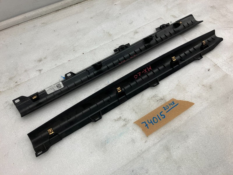⭕ 16-20 Model X MX Rear Left & Right Falcon Door Trim Mid Gap Hider 10