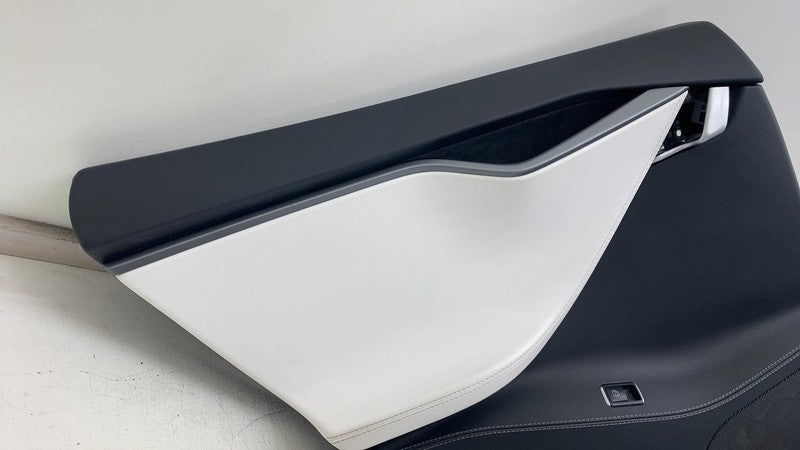 2012-2020 Tesla Model S MS Rear Left Interior Door Panel Trim Card Cover White