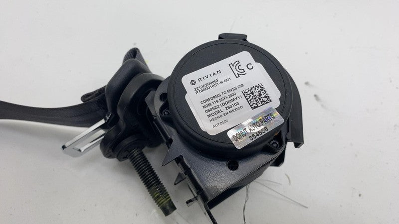 PT00001051H ⭕ 2022 2023 2024 Rivian R1T Rear Center Seat Belt Retractor PT00001051-H