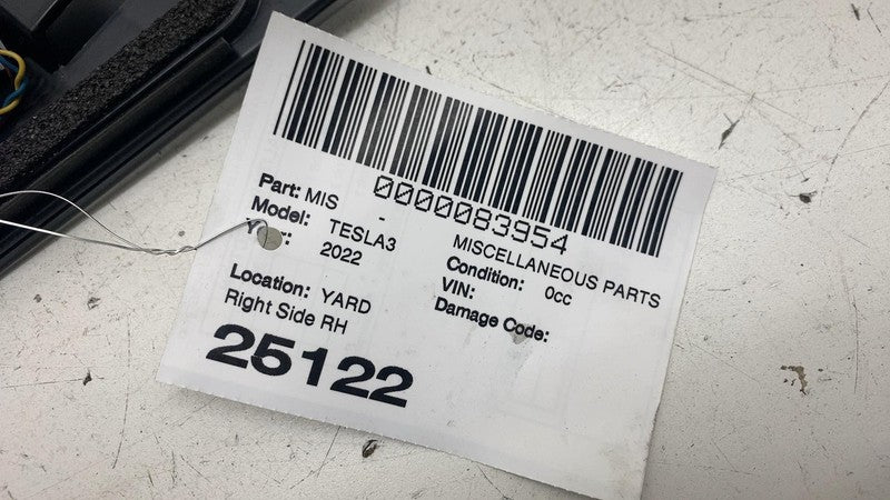 ⭕17-23 Model 3 Right B-Pillar Applique Glass Trim Molding w/ Camera 11