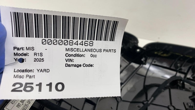 PT00042026D ⭕ 22-25 Rivian R1S Front Left or Right Seat Back Board Trim Panel PT00042026-D