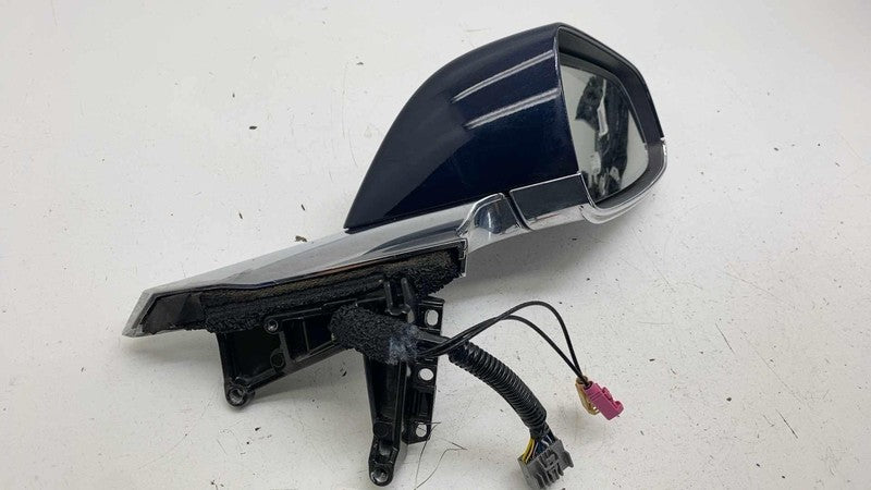⭕2012-2015 Tesla Model S Front Right Exterior Rear View Door Mirror RH Blue PMMB