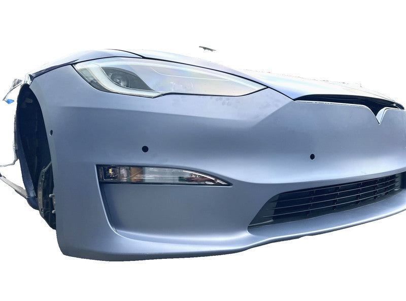 1750101S0D ⭕21-23 Tesla Model S Front Bumper Cover w/ Foglight Primed Assembly 1750101-S0-D