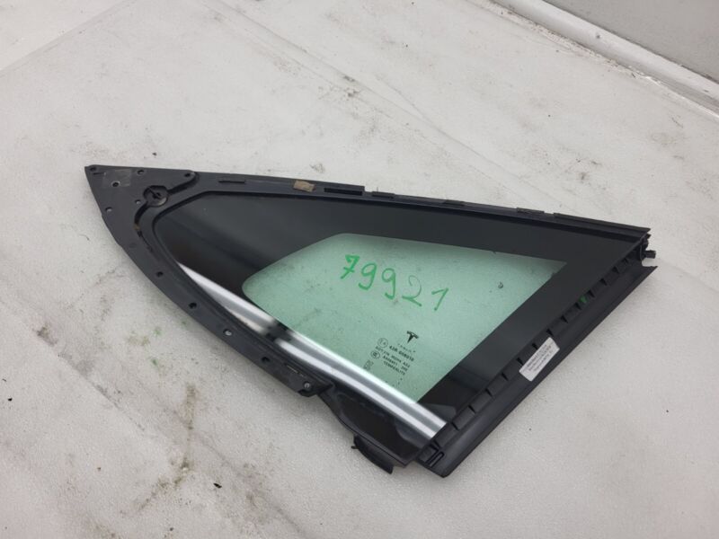E6 43R-008010 2012-2020 Tesla Model S Rear Passenger Side Quarter Fixed Glass Right Assembly