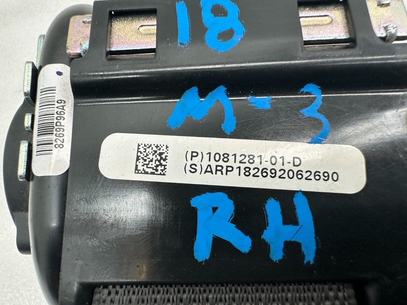 108128101D ⭕ 2017-2023 Tesla Model 3 Rear Right 2nd Row Seat Belt & Retractor 1081281-01-D