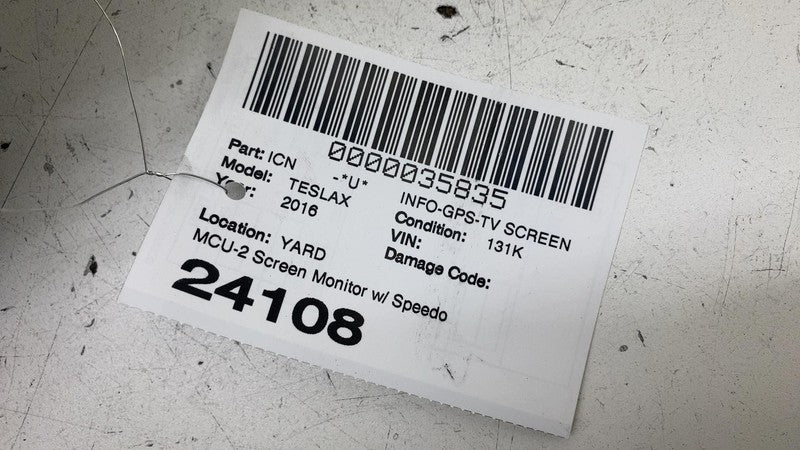 ⭕ 16-20 Tesla Model S X Display Screen MCU Media Control & Cluster Spe