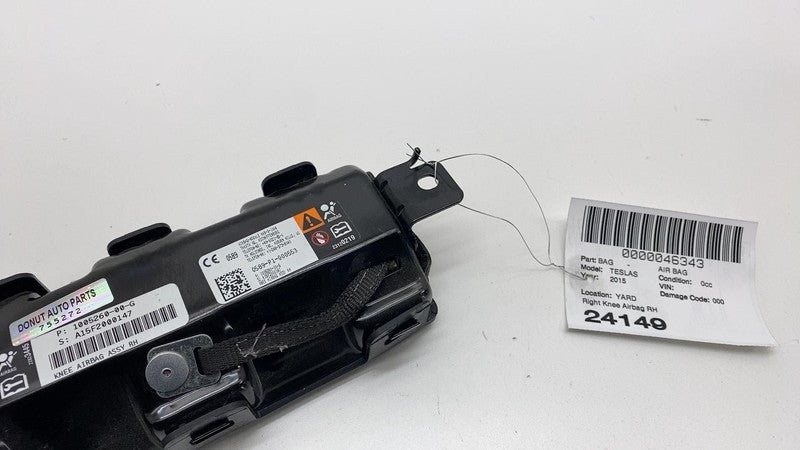100526000G 2012-2015 Tesla Model S Front Passenger Side Lower Knee Airbag Right RH Assembly