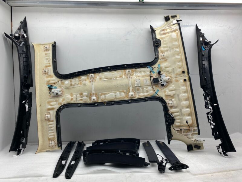 Does Not Apply 2016-2020 Tesla Model X Headliner A-Pillar + Upper B-Pillar w/ Sunvisor & Bezel
