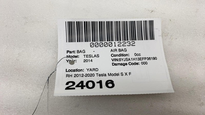 1005260 00 G ⭕ 12-15 Model S Right or Left Knee Airbag LH & RH Fits either side 1005260-00-G