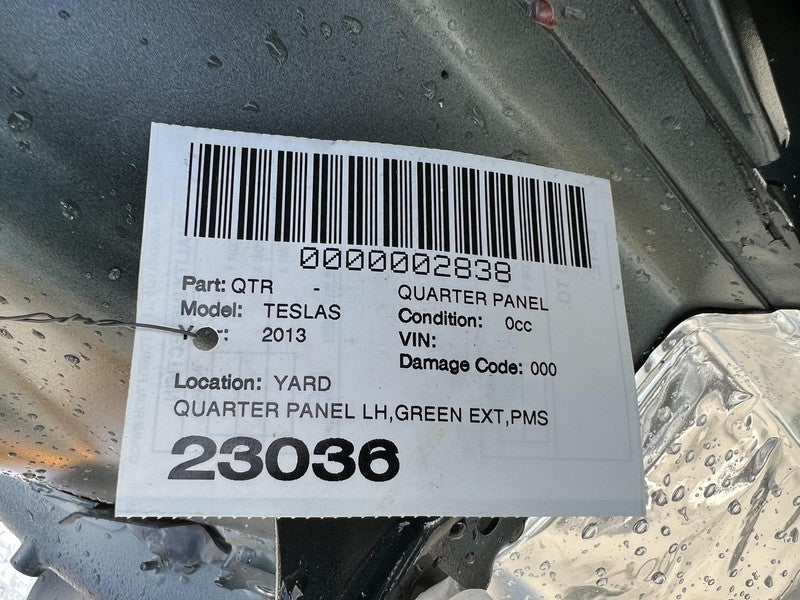 ⭕2012-2016 Tesla Model S Rear Left Quarter Panel Structural Cutout LH Green PMSG