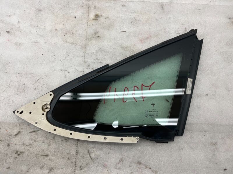 2012-2020 Tesla Model S Rear Passenger Side Quarter Fixed Glass Right Assembly
