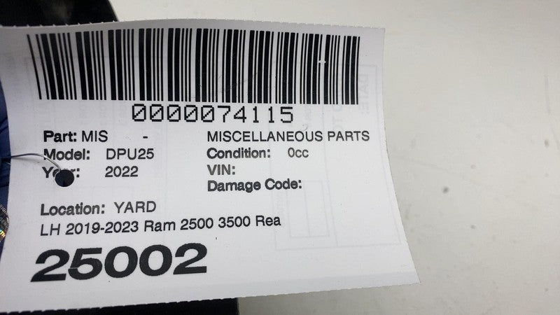 68400491AA ⭕ 2019-2023 Ram 2500 Rear Driver Side Door Trim Plate Insert Cap Left 68400491AA