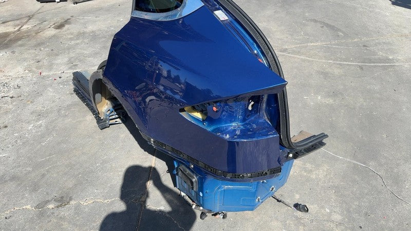 ⭕ 16-20 Tesla Model X Rear Quarter Fender Frame Panel Cut Out Left Blue - PPSB