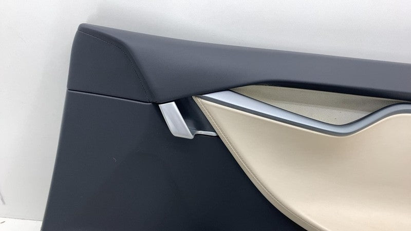 ⭕ 12-20 Model S Front Right Interior Door Panel Trim Card Cover RH 100