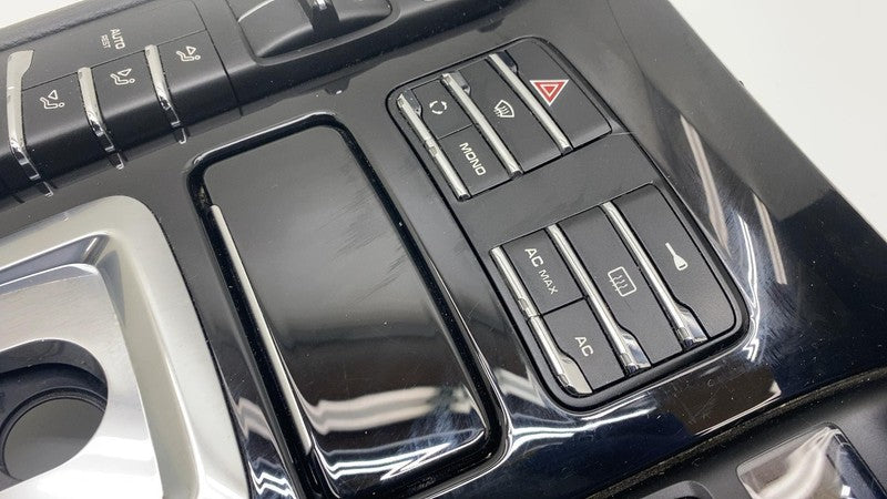 7P5863419 2011-2017 Porsche Cayenne Front Center Console Switch Control Panel Trim Black
