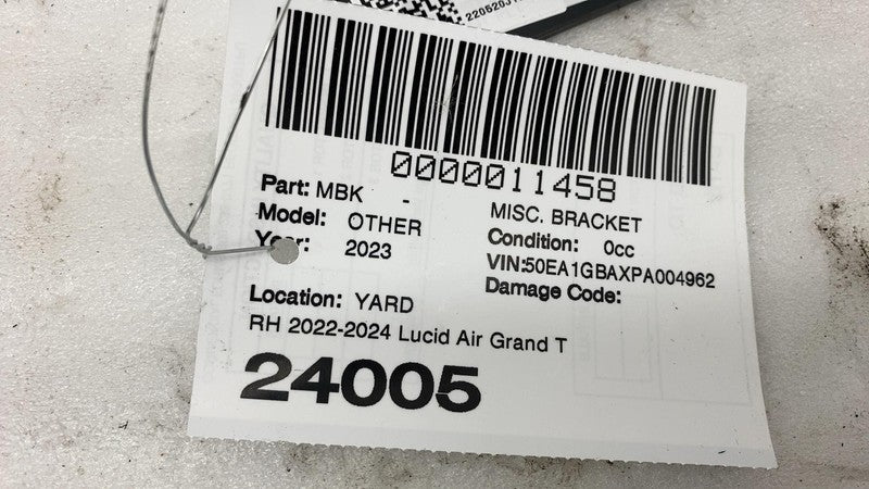 P11-NSJ1BR-02 ⭕ 2022-2024 Lucid Air Grand Touring Right Passenger Webbing Guide P11-NSJ1BR-02