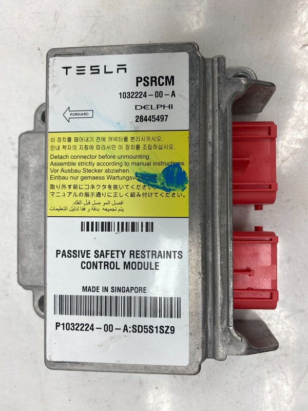 1032224 00 A ⭕ 12-15 Model S Passive Safety Restraint Computer Module Crash Data 1032224-00-A