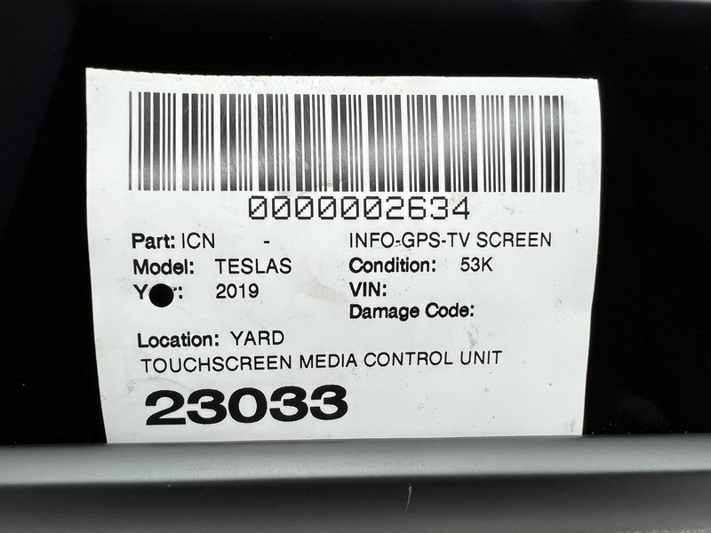 1451809 00 B ⭕16-20 Model S X Media Ctrl Display Infotainment Instrument Cluster 1451809-00-B