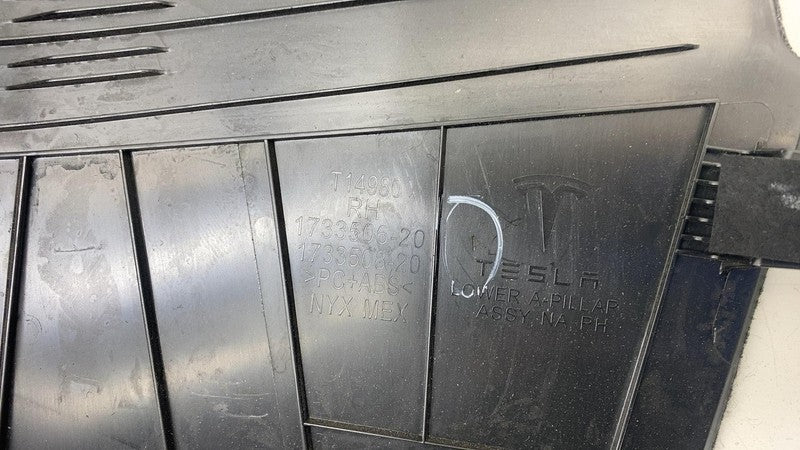 ⭕ 2024 2025 Tesla Model 3 Passenger Side A-Pillar Lower Trim Right 173