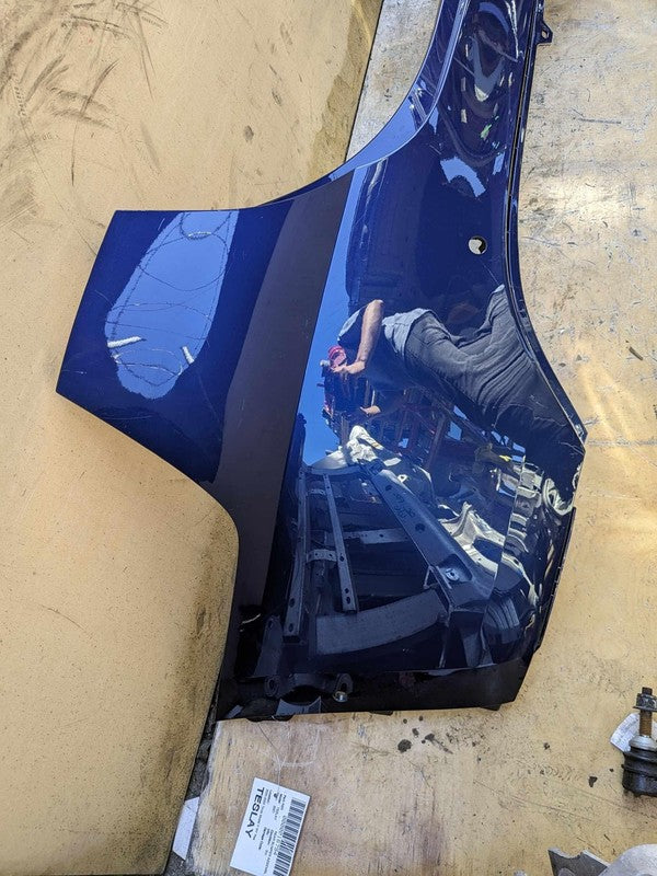 ⭕ 2020-2022 Tesla Model Y MY Rear Bumper Fascia Cover Assembly Solid Blue - PPSB