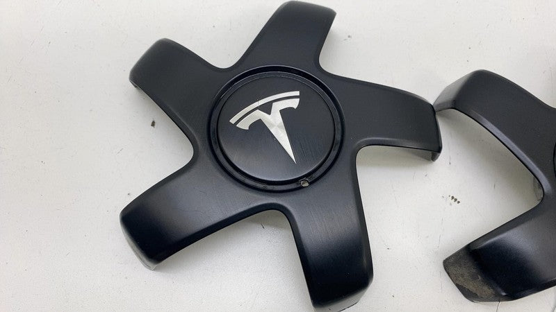 1044234 00 A ⭕ 2017-2023 Tesla Model 3 M3 Wheel Center Machined Hub Cap Cover x4 1044234-00-A