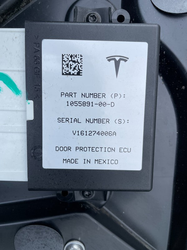 1055891-00-D ⭕ 2016-23 Tesla Model X Rear Left Driver Side Falcon Door Shell Panel Black PMBL