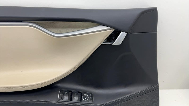 ⭕ 12-20 Tesla Model S Front Driver Side Interior Door Panel Trim Card