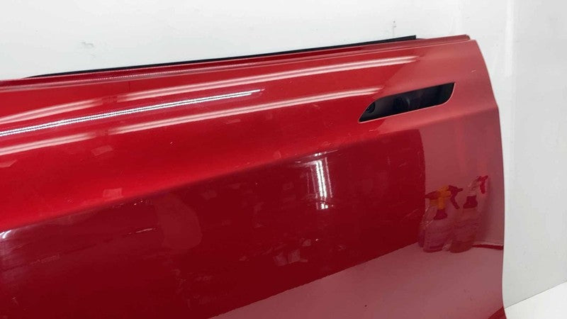 ⭕ 12-15 Tesla Model S Front Driver Side Door Shell Panel Left Assembly Red PPMR