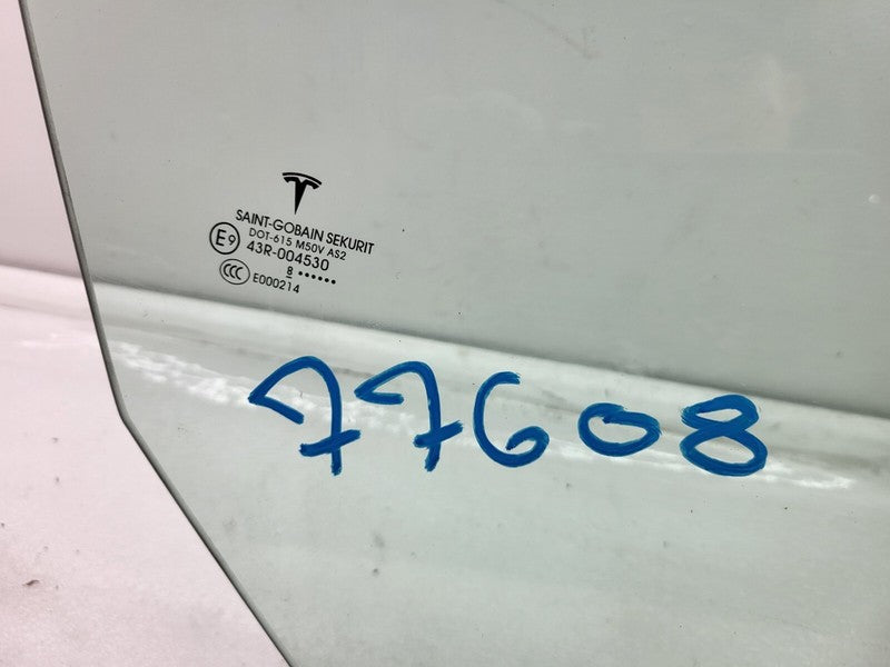 43R-004530 ⭕ 17-19 Tesla Model 3 Front Passenger Side Door Window Glass Right Single Pane