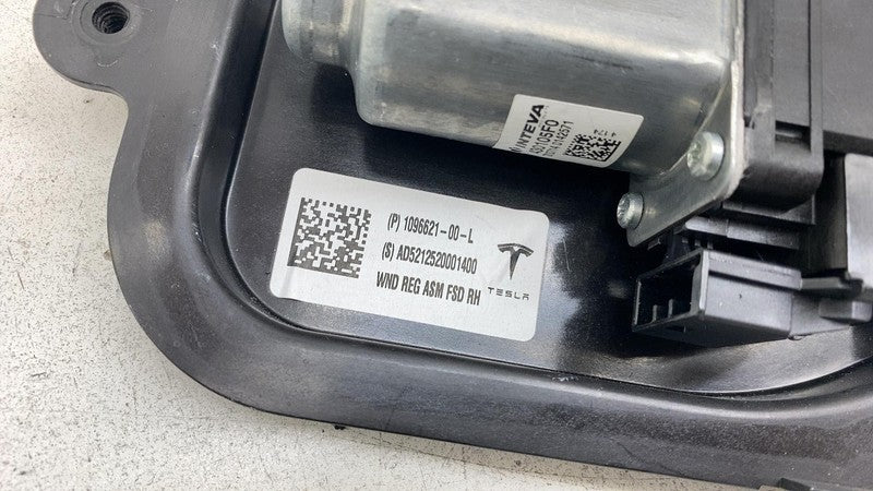 109662100L ⭕ 2017-2023 Tesla Model 3 Front Right Door Window Regulator & Motor 1096621-00-L