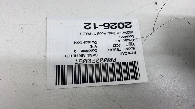 ⭕ 2020-2026 Tesla Model Y HVAC Thermal Cabin HEPA Filter Assembly 1495