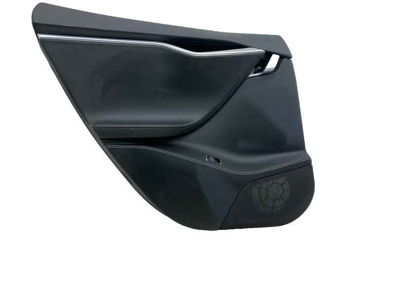 ⭕12-20 Tesla Model S Black Rear Driver Side Door Panel Trim Card Left