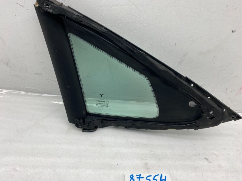 E6 43R-008010 2012-2020 Tesla Model S Rear Passenger Side Quarter Fixed Glass Right Assembly