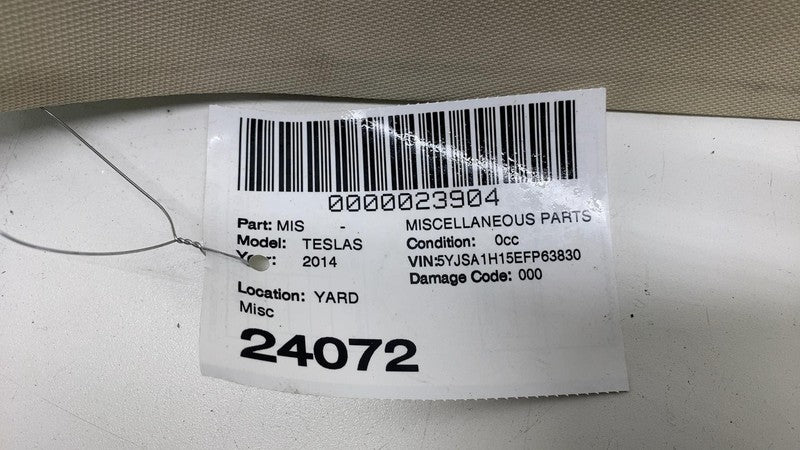 100248500H ⭕ 12-15 Model S MS Left & Right Upper A-Pillar Trim 1002485-00-H / 1007441-00-H