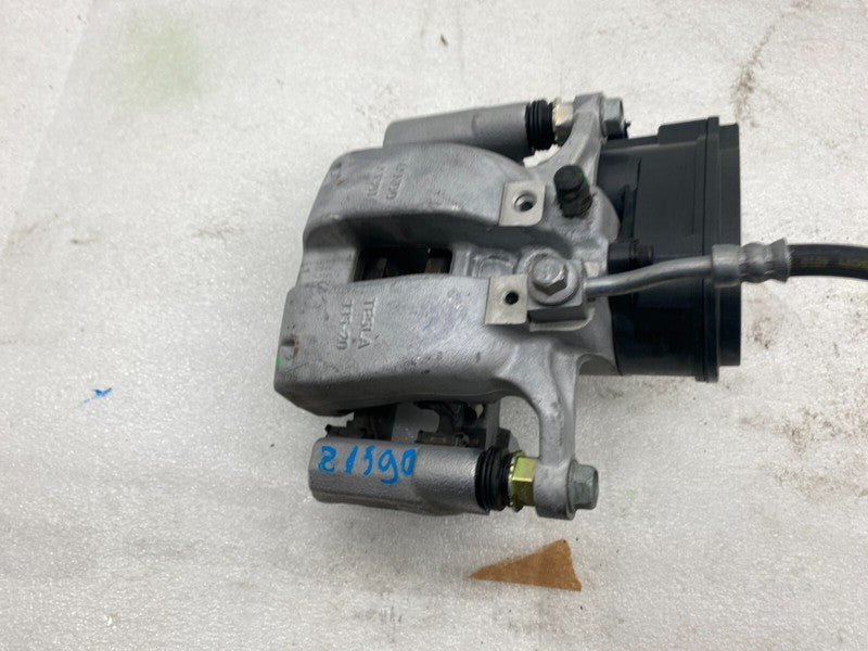 104462300H ⭕ 2017-2025 Tesla Model 3 Rear Left Caliper w/ Brake Line Hose BASE 1044623-00-H