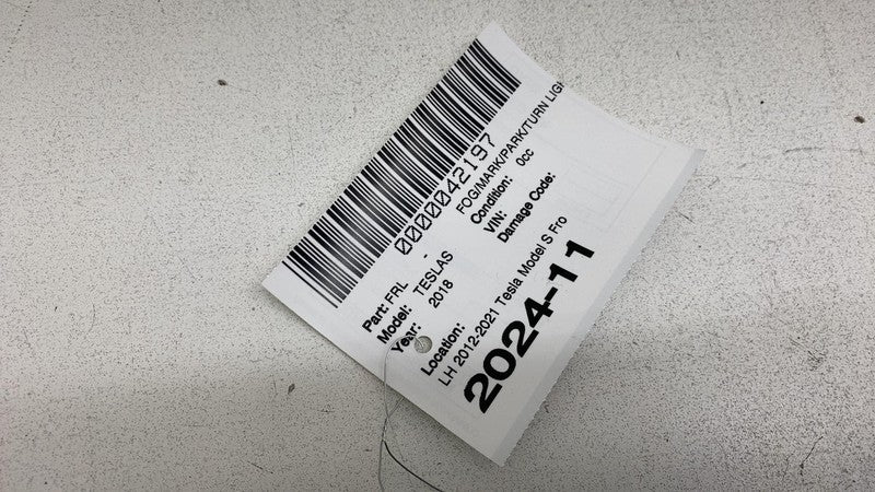 ⭕ 12-20 Model S Front Driver Side LED Fog Light Cornering Lamp Left 60