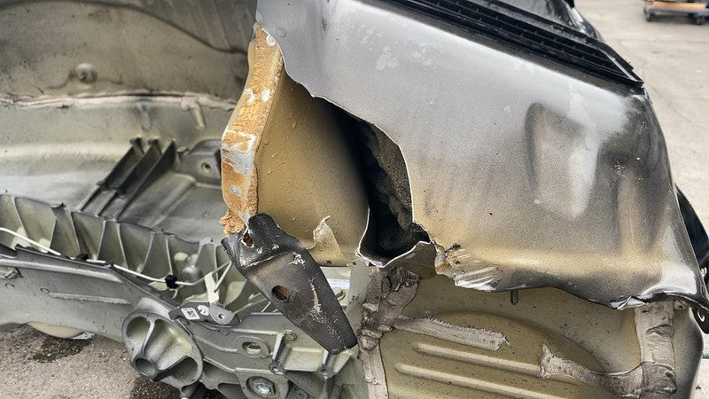 ⭕ 2020-2024 Tesla Model Y Rear Left Quarter Panel Structural Cutout Black - PBSB