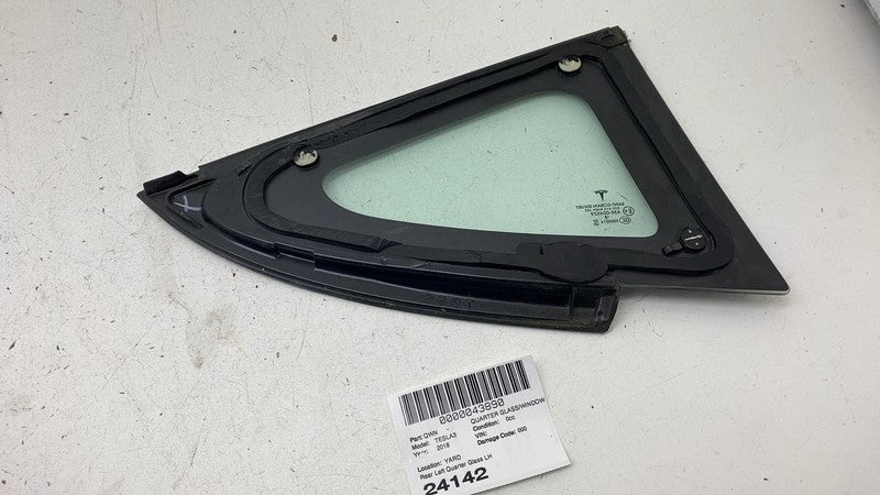 1080703-00 ⭕ 2017-2020 Tesla Model 3 M3 Rear Left Quarter Fixed Window Glass LH 1080703-00