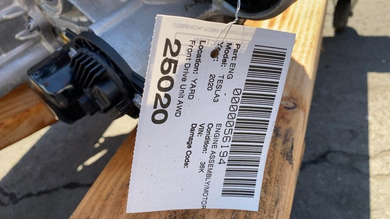 1120960 10 G ⭕ 2017-2023 Tesla Model 3 Y Electric Engine Motor Front Drive Unit AWD Assembly