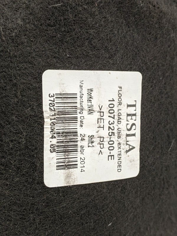 1007325-00-E 12-15 Model S Front Frunk Luggage Compartment Floor Load Mat Carpet 1007325-00-E