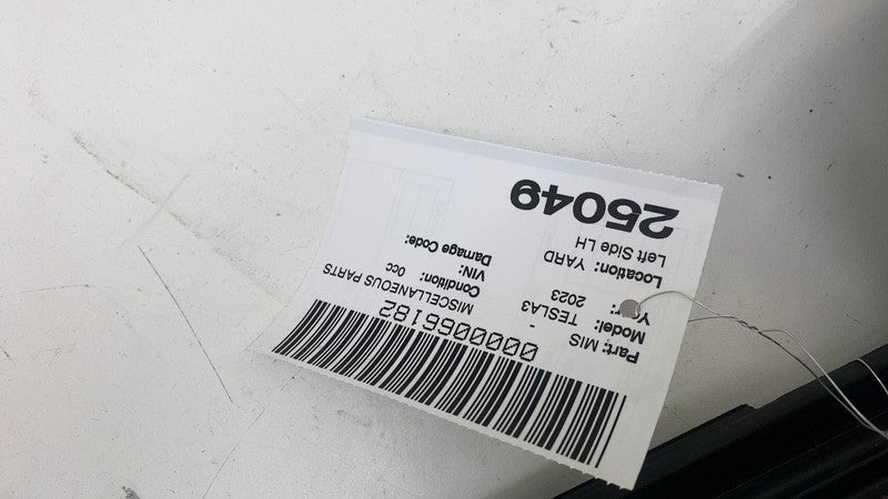 109050300F ⭕ 2017-2023 Tesla Model 3 Rear Left Door Inner Belt Rubber Seal LH 1090503-00-F