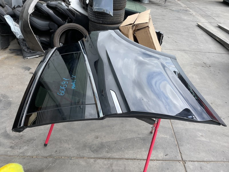 1055891-00-D ⭕ 2016-23 Tesla Model X Rear Left Driver Side Falcon Door Shell Panel Black PMBL