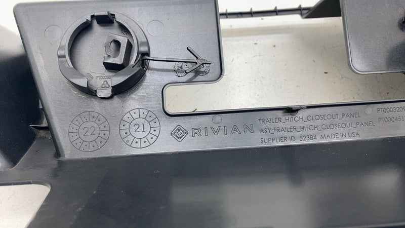 PT00032090-H ⭕ 2025 Rivian R1S Rear Bumper Trailer Trim Tow Hitch Cover Panel PT00032090-H