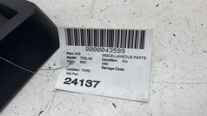 109682900G ⭕ 17-23 Tesla Model 3 M3 Front License Plate Molding Bracket Holder 1096829-00-G