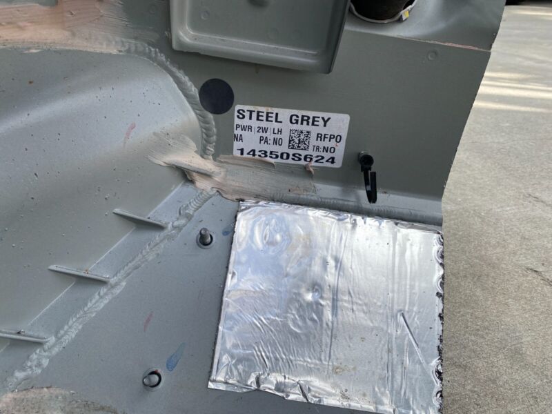 Does Not Apply 2012-2015 Tesla Model S Front Left Body Quarter Panel Fender Apron Frame Cut Out
