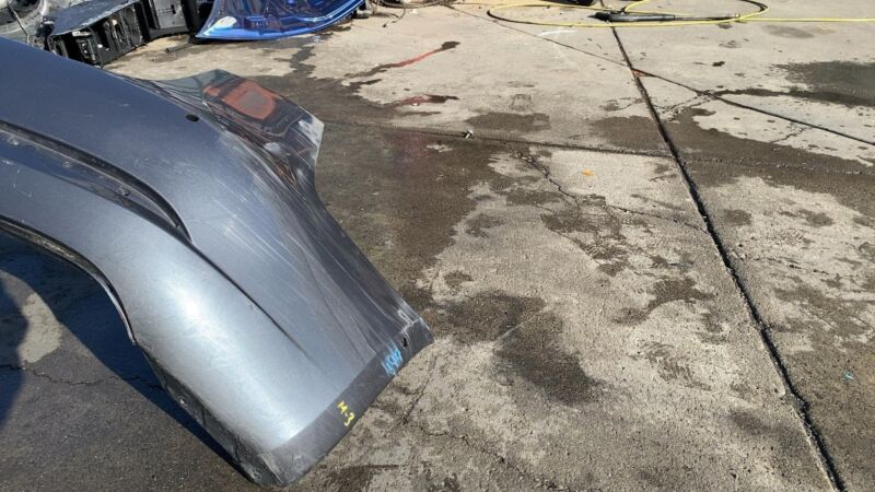 2017-2022 Tesla Model 3 Rear Bumper Cover w/ Park Sensor Holes Assy Gray - PMNG
