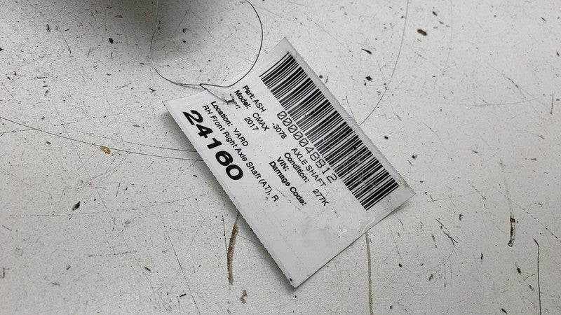 FV613B436CA 2013 2014 2015 2016 2017 2018 Ford C-Max Front Passenger CV Axle Shaft Right RH